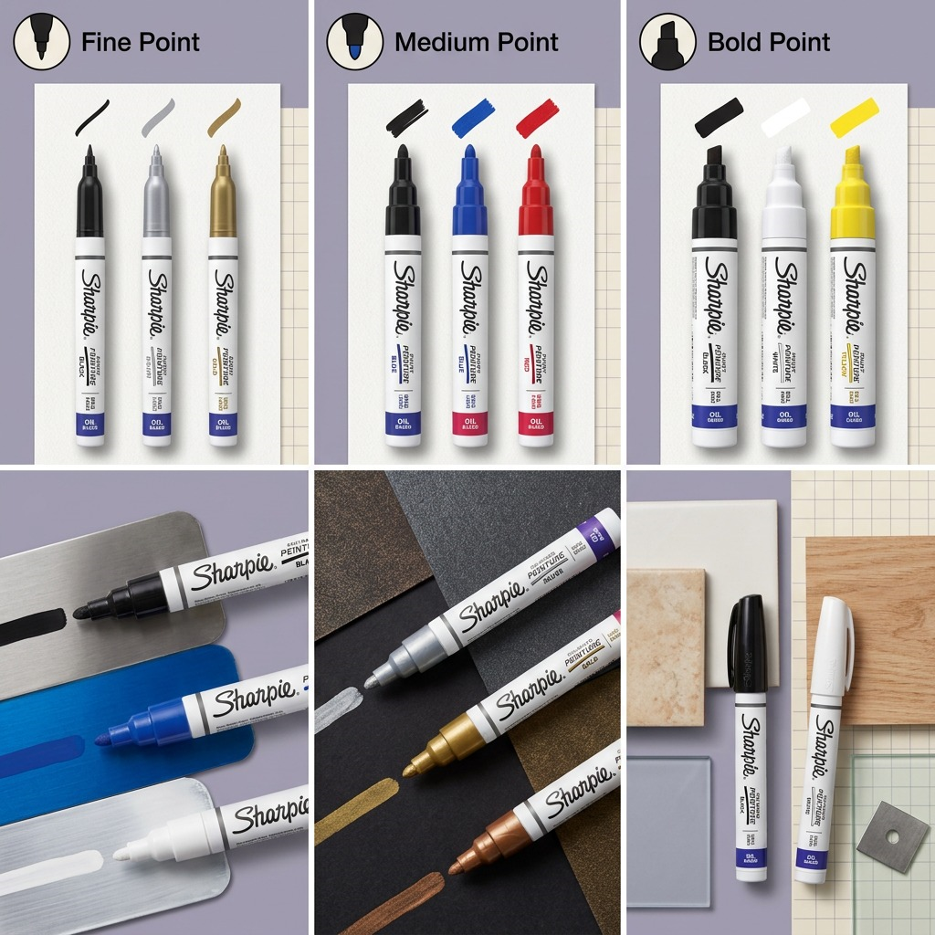 Sharpie Oil-Based Paint Marker, Bold Point, Black, 1 Count
