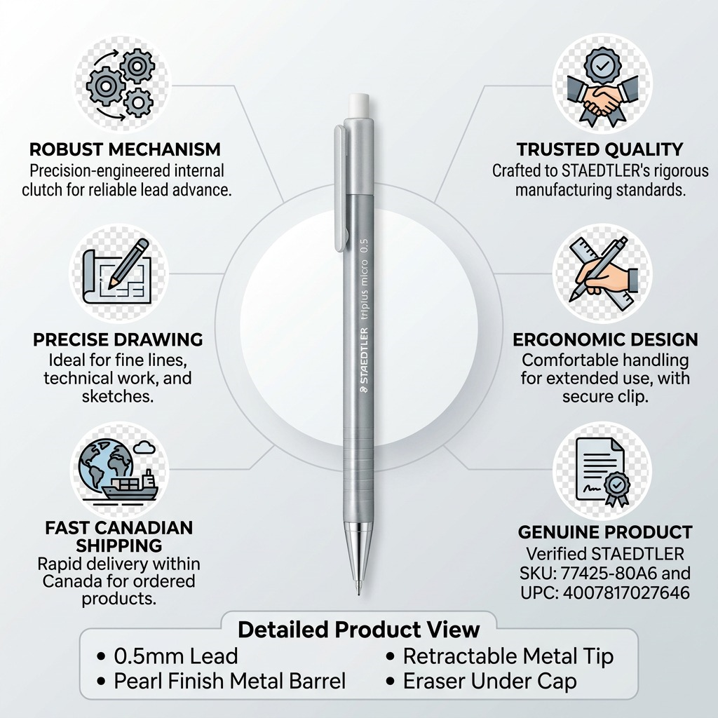 Staedtler Mechanical Pencil Triplus 0.5mm Anthracite
