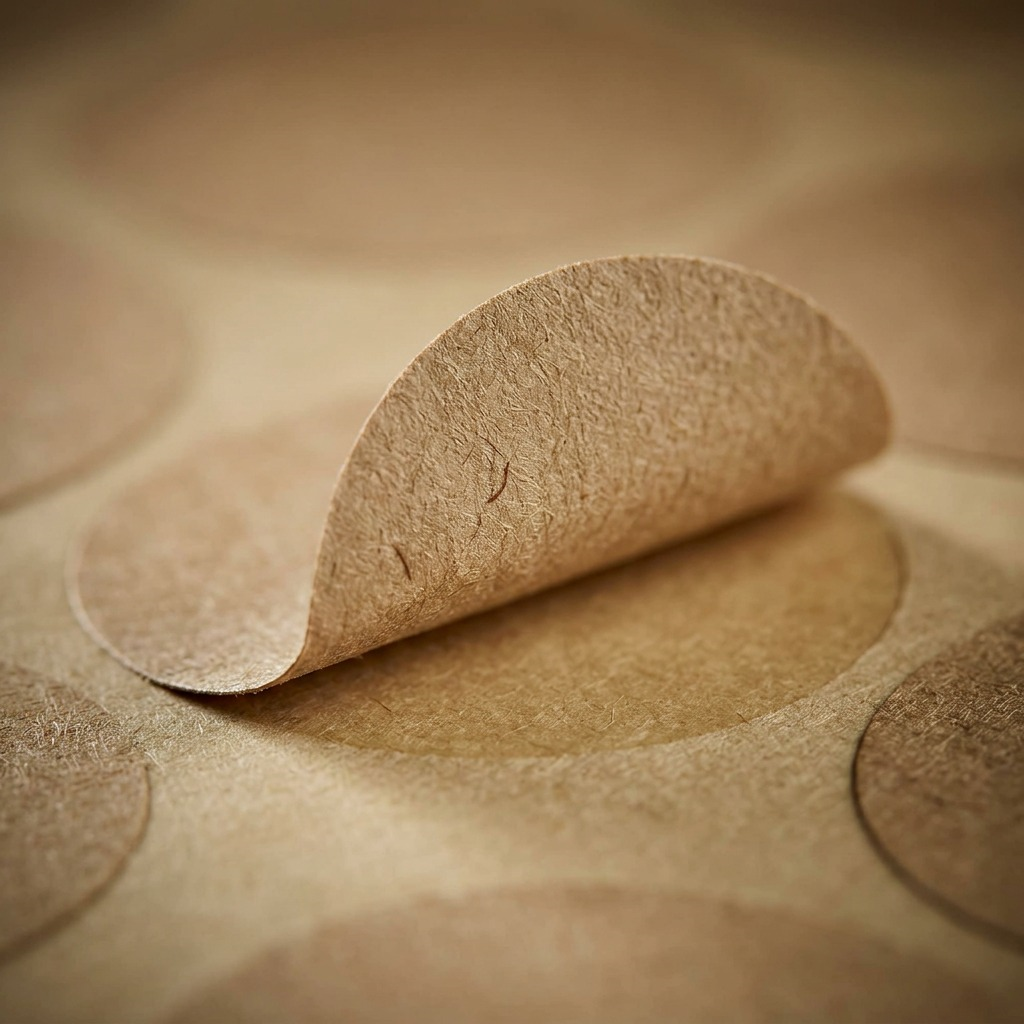 Avery Kraft Brown Round Labels 3" Diameter, Permanent
