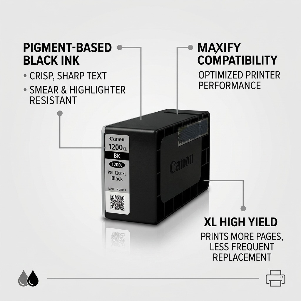 Canon PGI-1200XL – Black Ink Tank