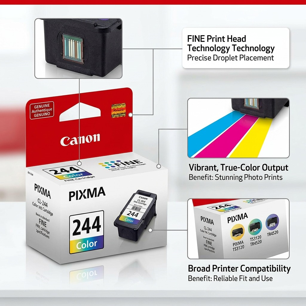 Canon CL-244 – Colour Ink Cartridge