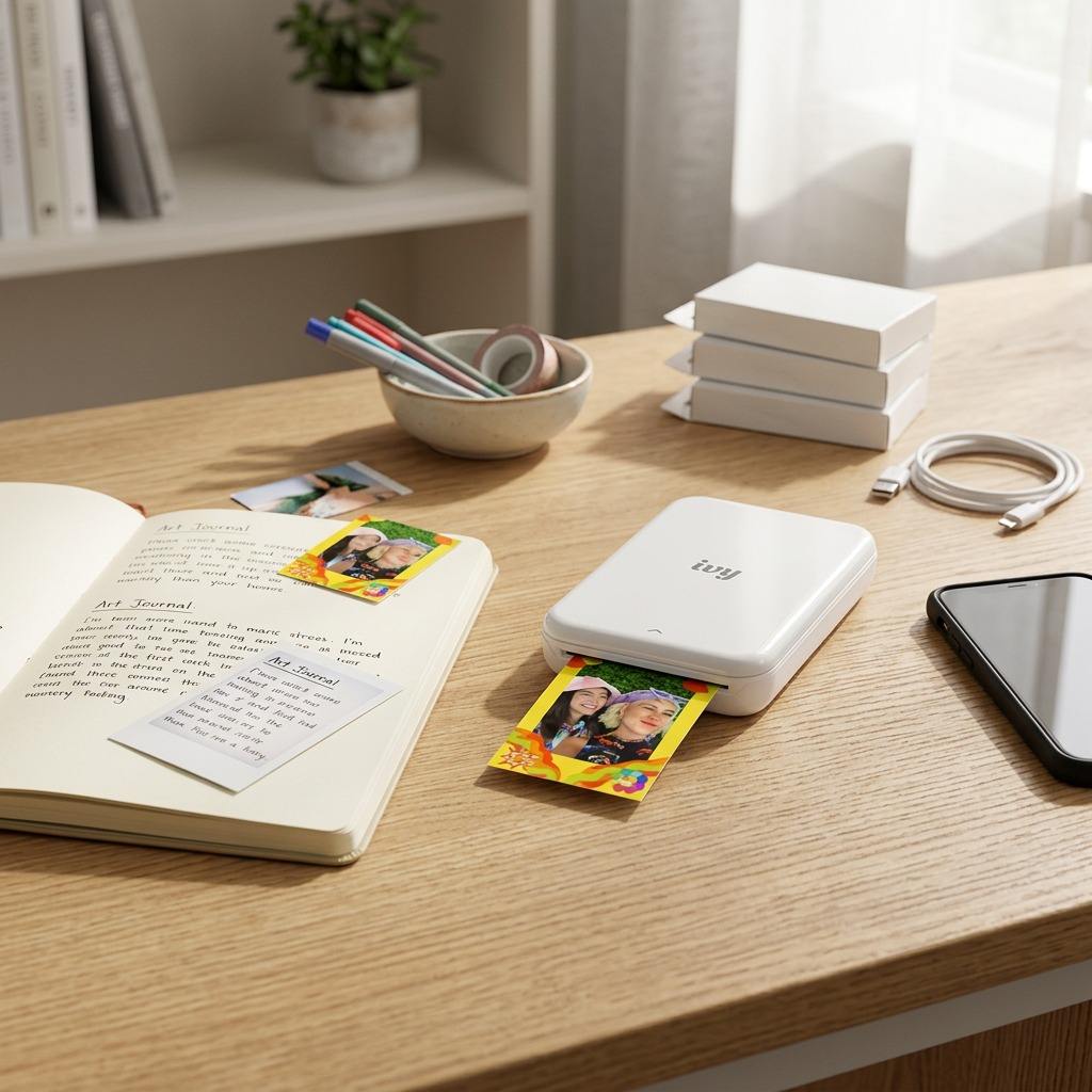Canon IVY 2 Mini Photo Printer – Pure White