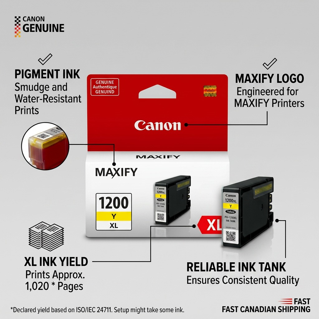 Canon PGI-1200XL – Yellow Ink Tank