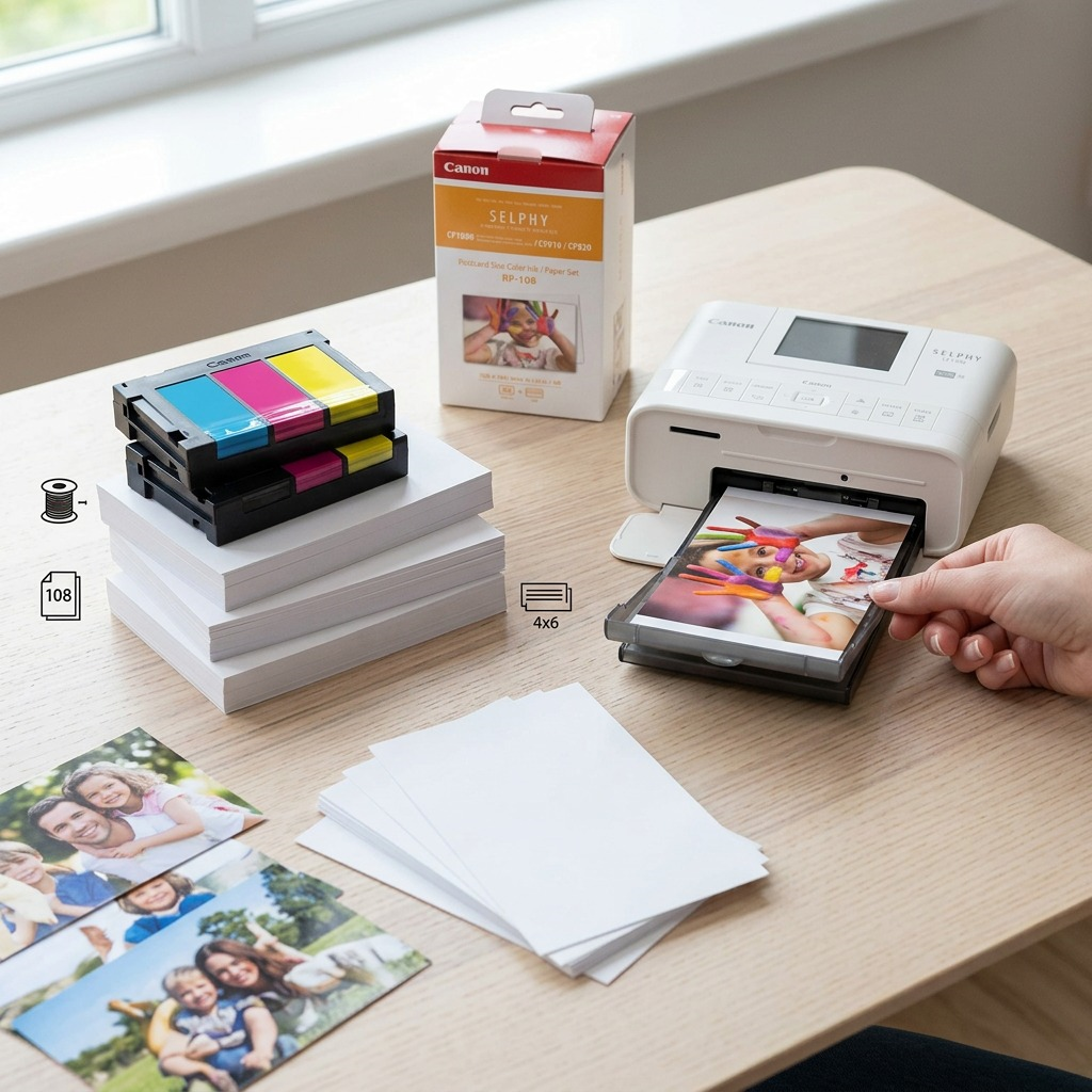 Canon SELPHY RP-108 – Colour Ink and Paper Set