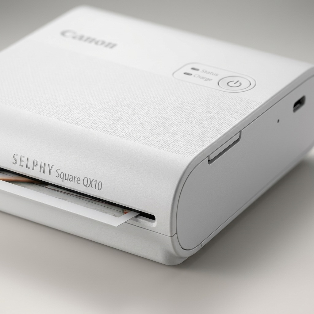 Canon SELPHY Square QX10 – Compact Photo Printer (White)