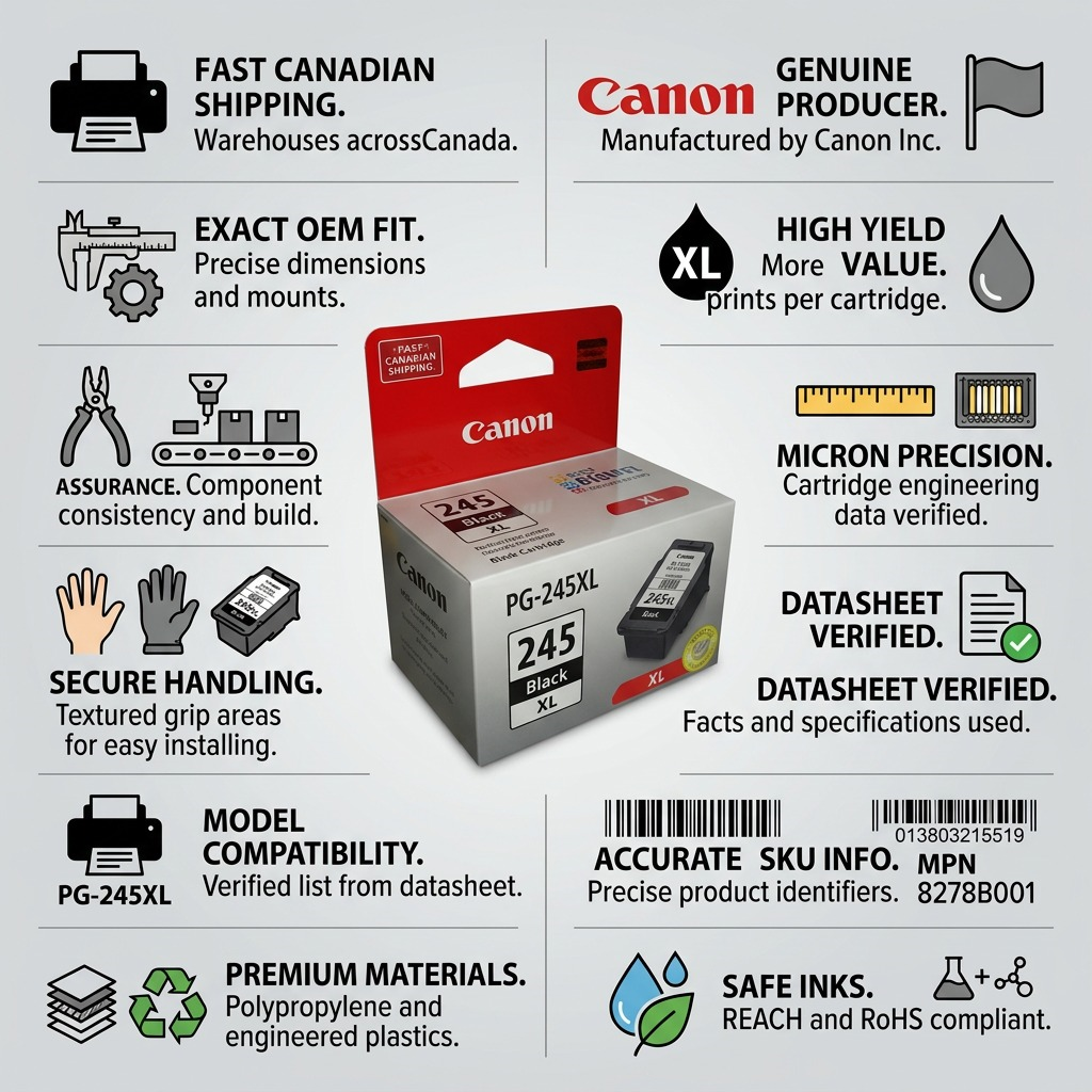 Canon PG-245XL – Black Cartridge