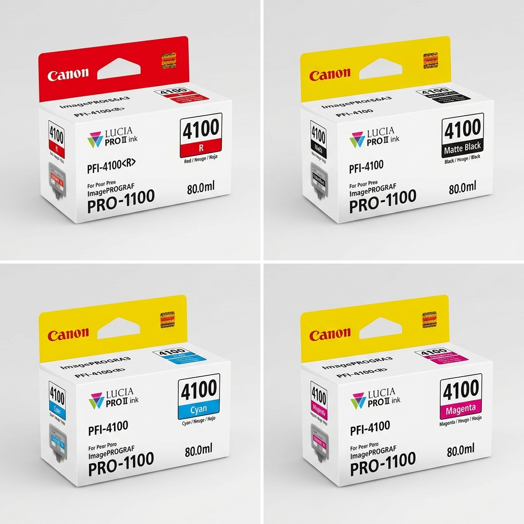 Canon PFI-4100 – Red Ink Tank