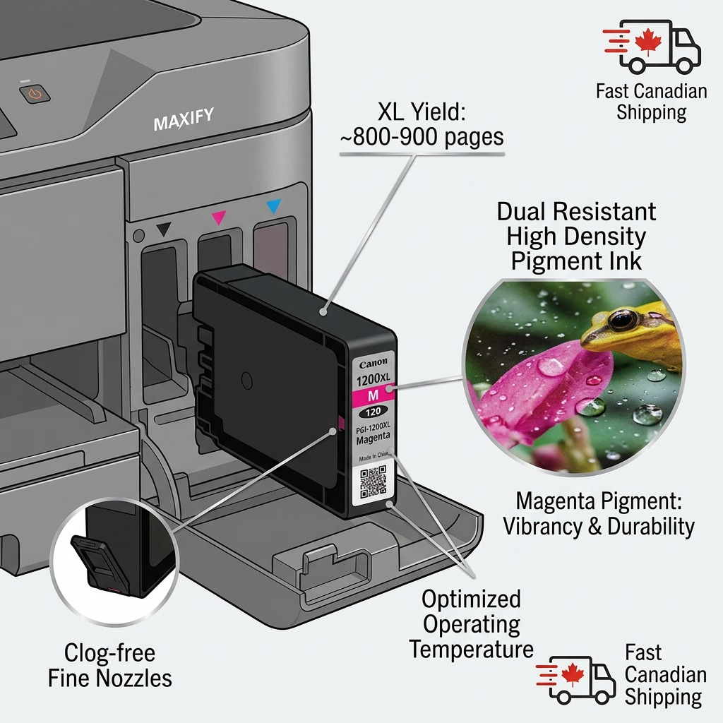 Canon PGI-1200XL – Magenta Ink Tank