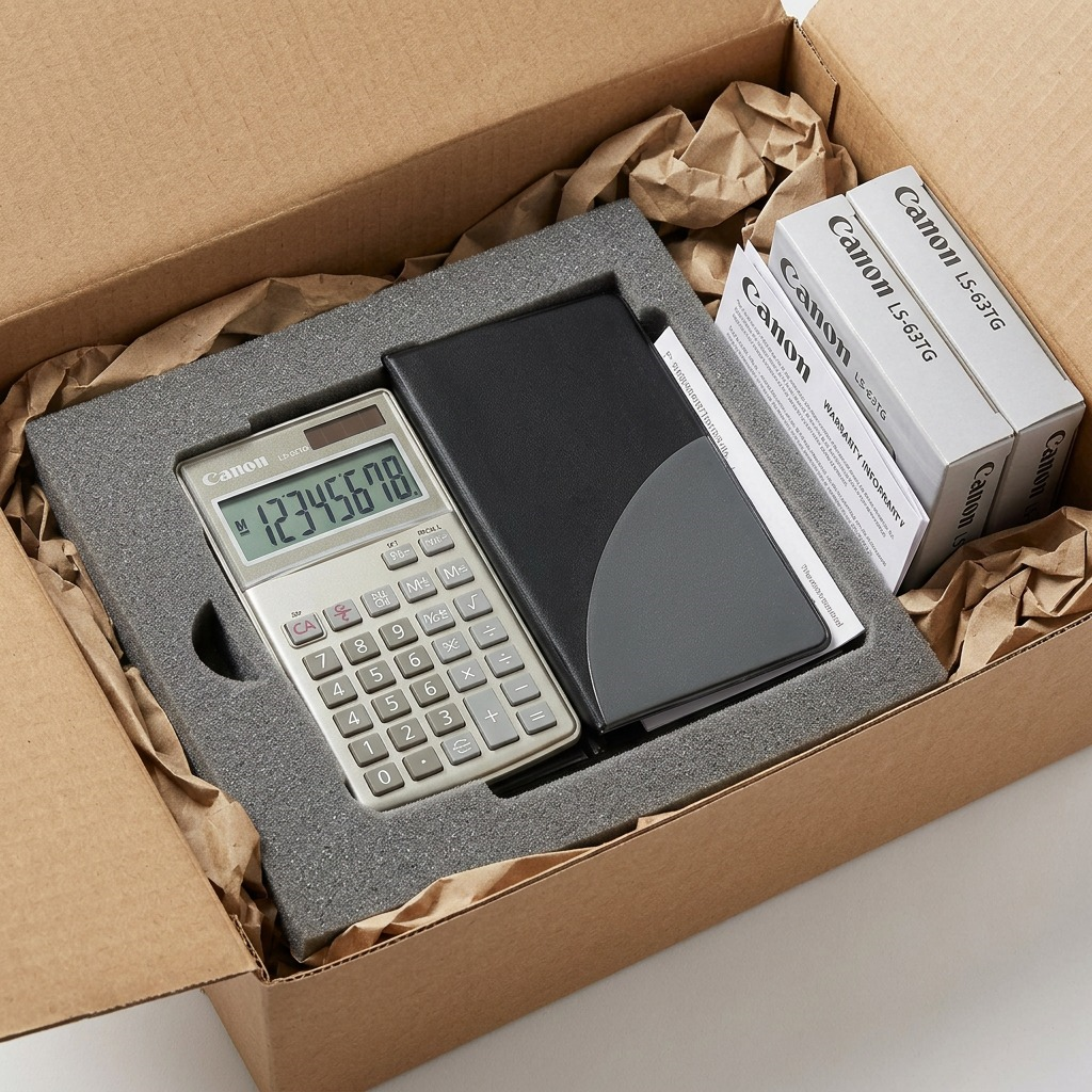 Canon LS-63TG Silver 8-Digit display