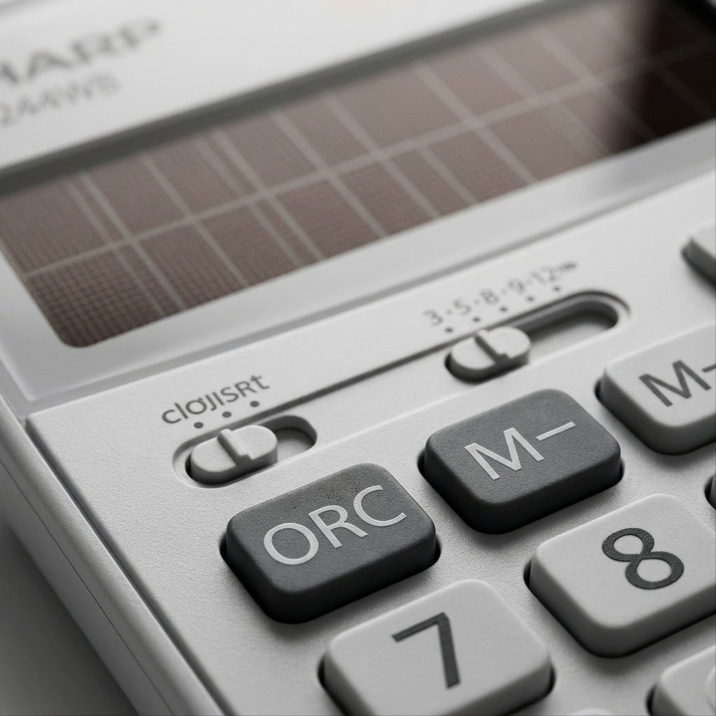 Sharp EL-244WB Professional Pocket Calculator - 8-Digit Extra - Large Display & Twin - Power