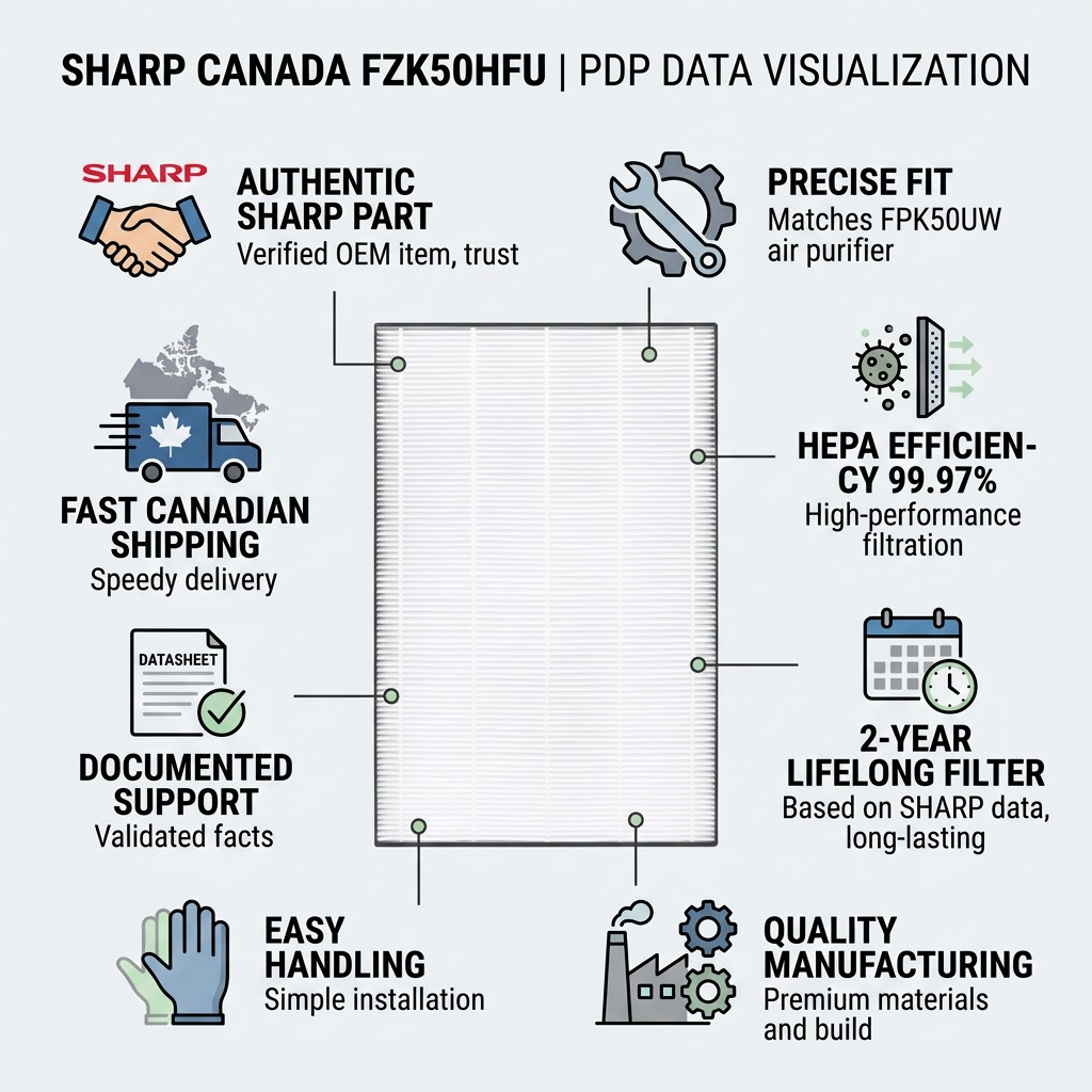 Sharp FZK50HFU – True HEPA Filter Kit