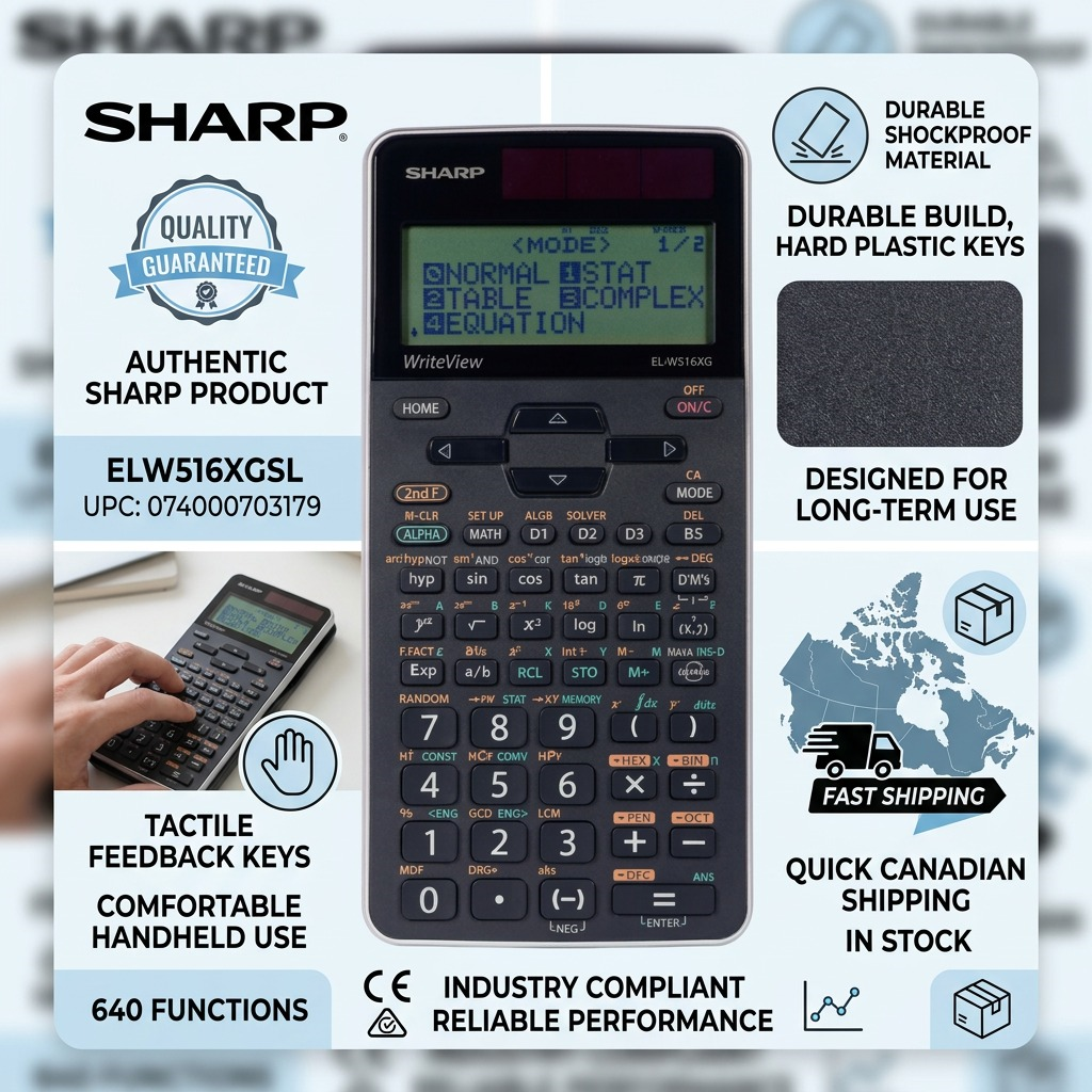 Sharp EL-W516XGSL – WriteView Scientific Calculator