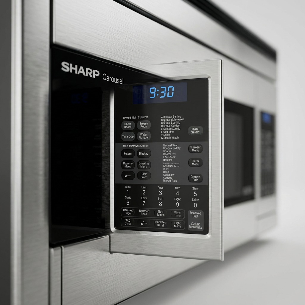 Sharp R1874TY Carousel Over-the - Range Microwave - 1.1 cu. ft. 850W Convection Oven
