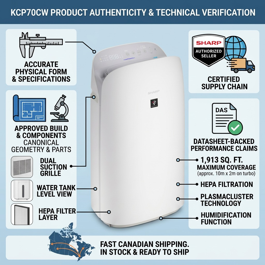 Sharp KCP70CW – Air Purifier & Humidifier