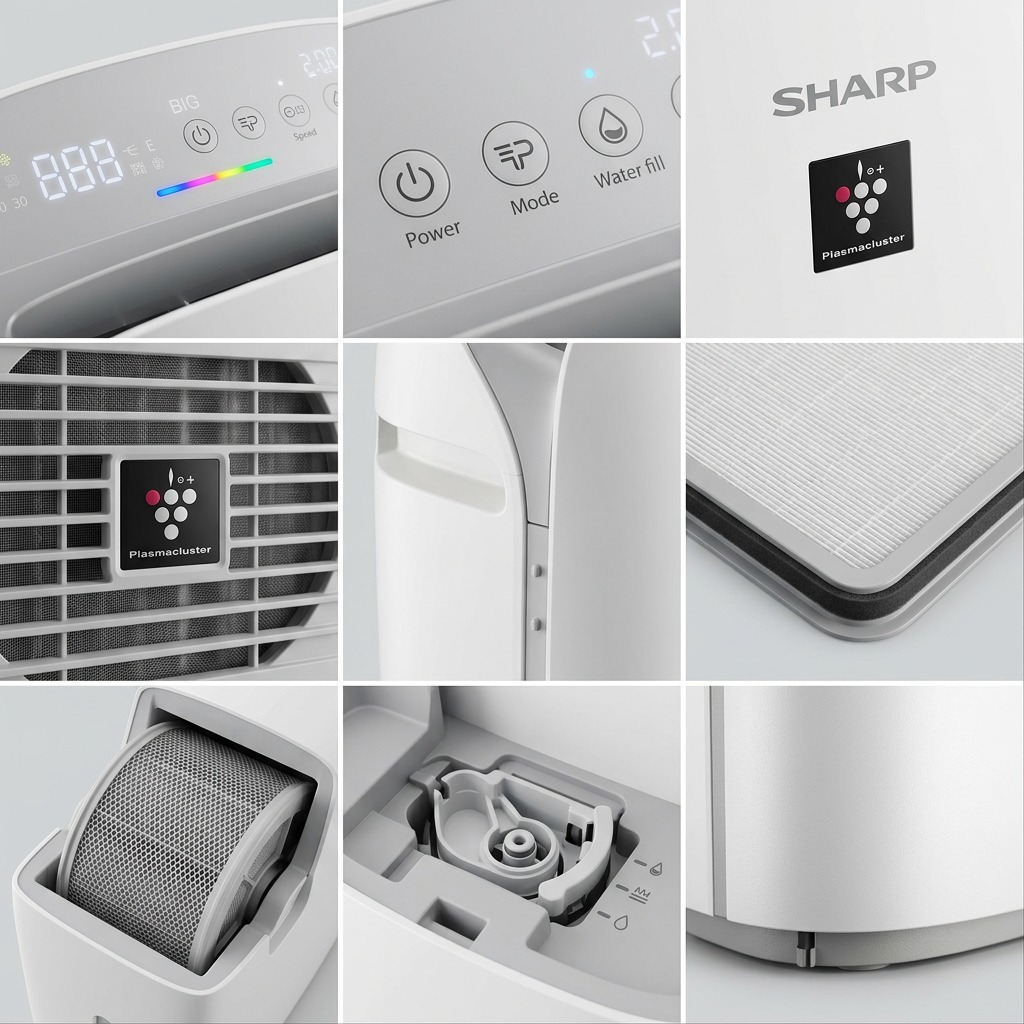 Sharp KCP70CW – Air Purifier & Humidifier