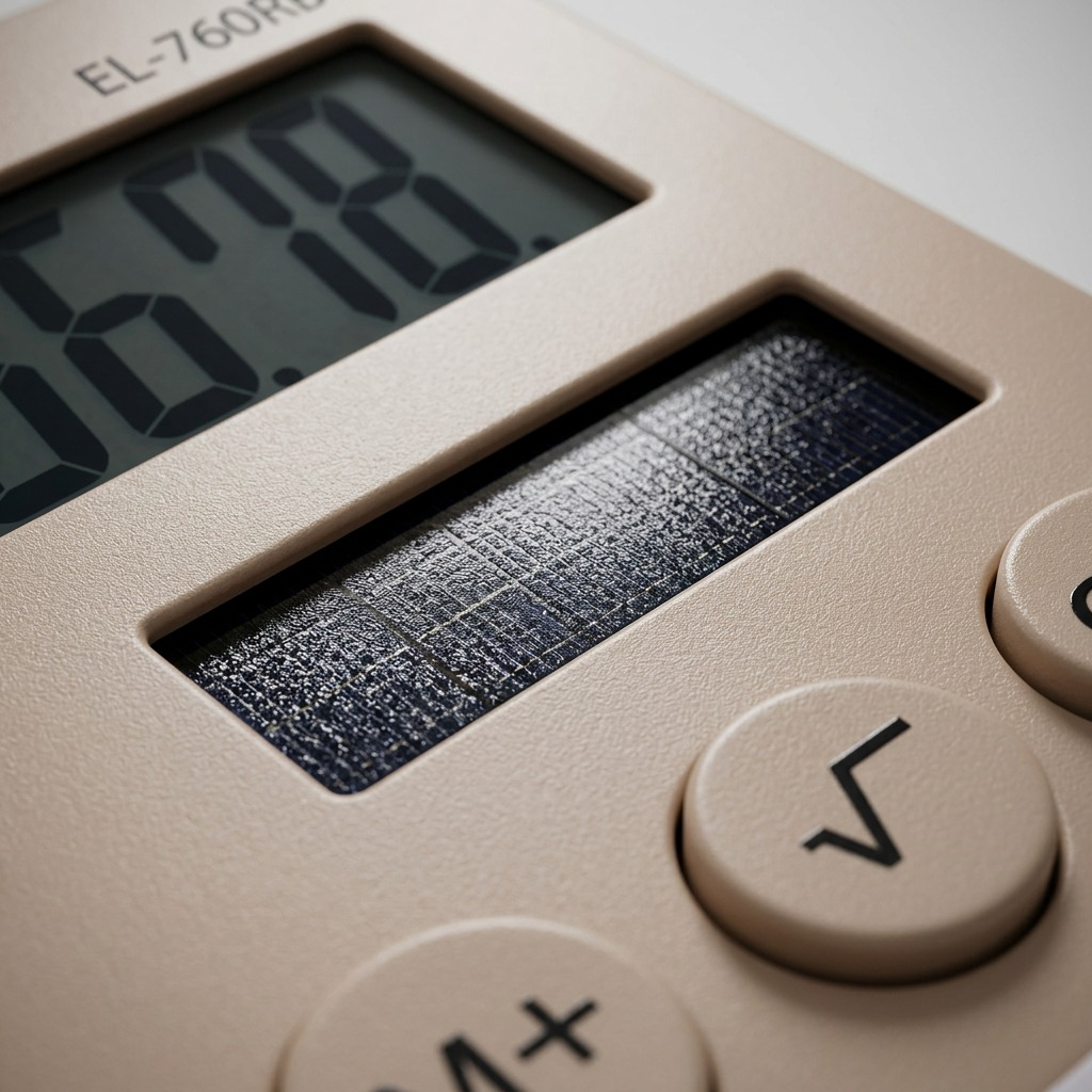 Sharp EL-760RBLA XL-8 Digit Display Calculator - Latte