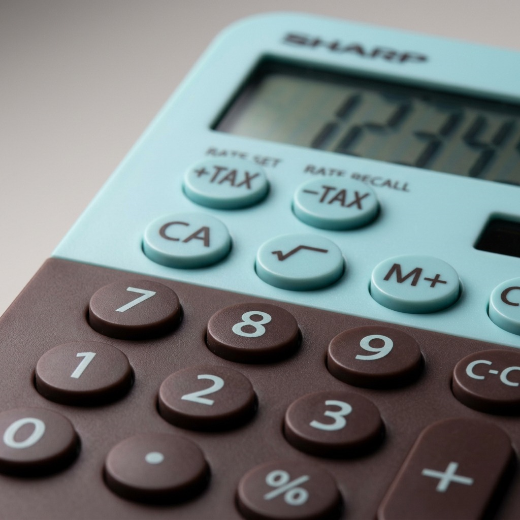 Sharp EL-760RBMT XL-8 Digit Display Calculator - Mint Chocolate