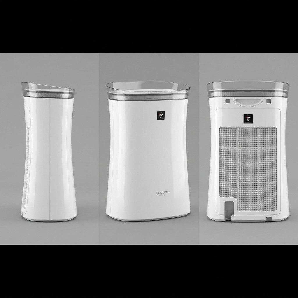 Sharp FPK50UW Plasmacluster Ion Air Purifier - True HEPA 259 sq. ft.