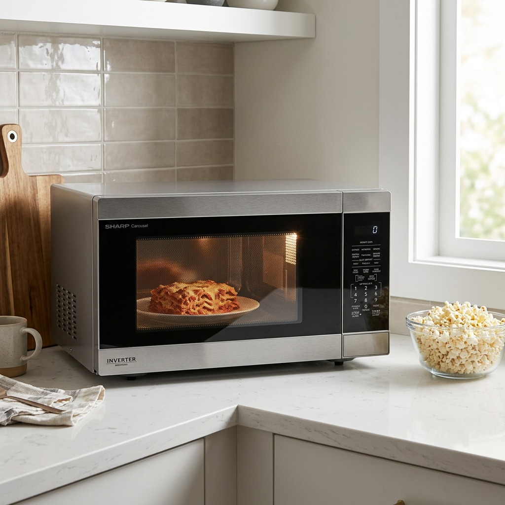 Sharp SMC2264KSC Carousel XL Countertop Microwave Oven - 2.2 cu. ft. 1200W