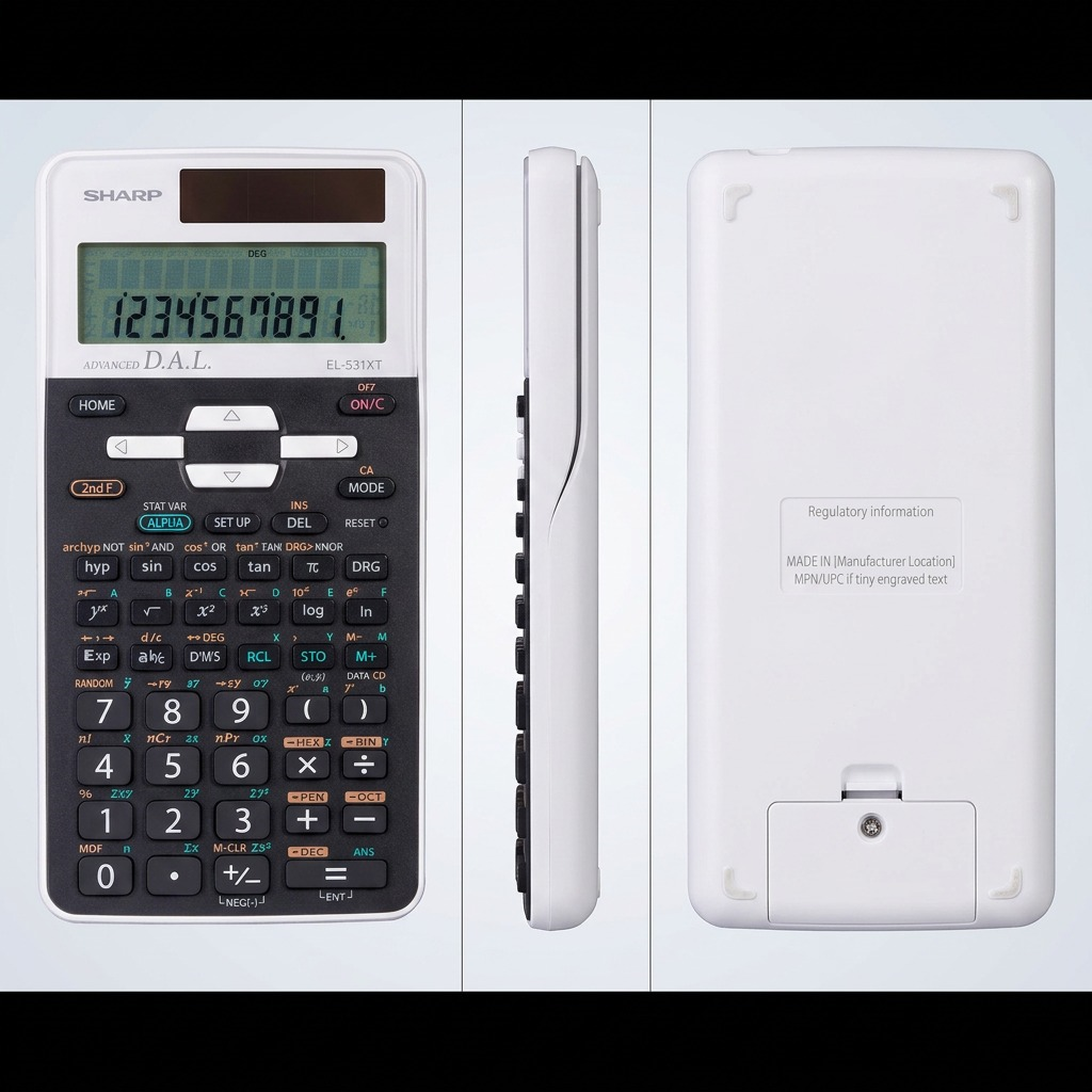 Sharp EL-531XTWH – Scientific Calculator