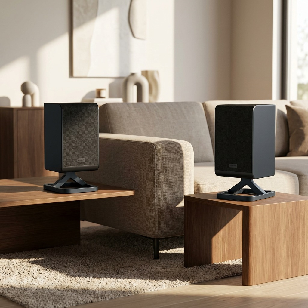 Sharp HT-SPR52021-BK 2.0.2 Wireless Rear Surround Speakers - 200W Peak Power