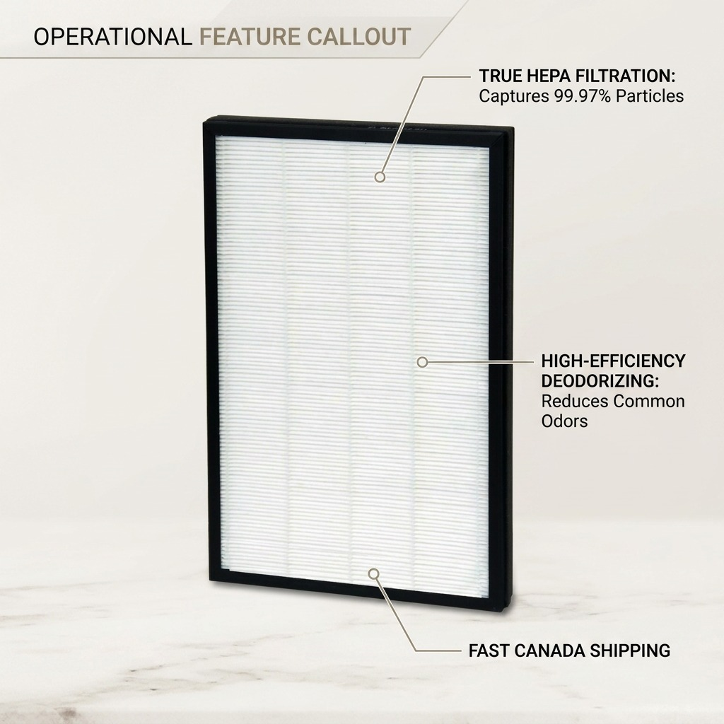 Sharp FZ-F50HFU True HEPA 2-in-1 Replacement Filter - High - Efficiency Deodorizing for FP-F50UW Purifiers