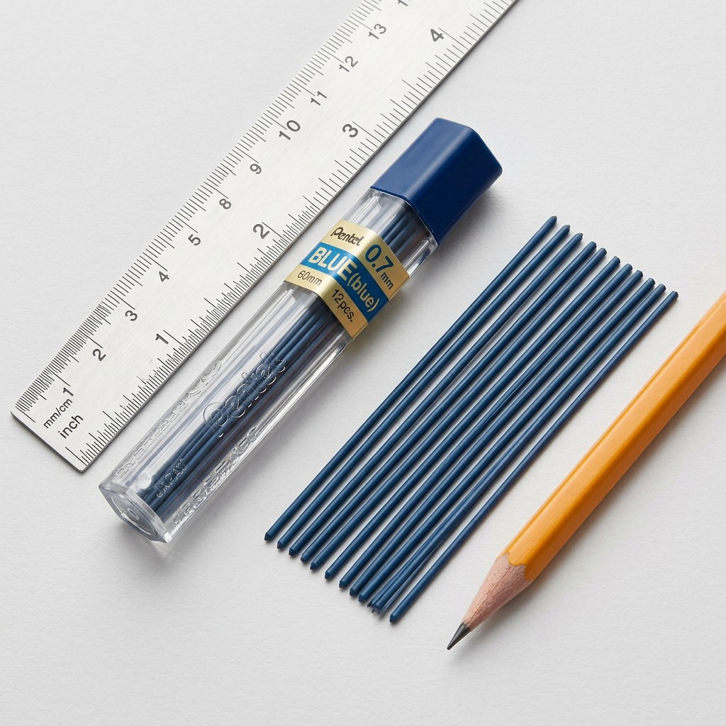 Refill Lead Blue (0.7mm) Medium, 12 Leads per Tube
