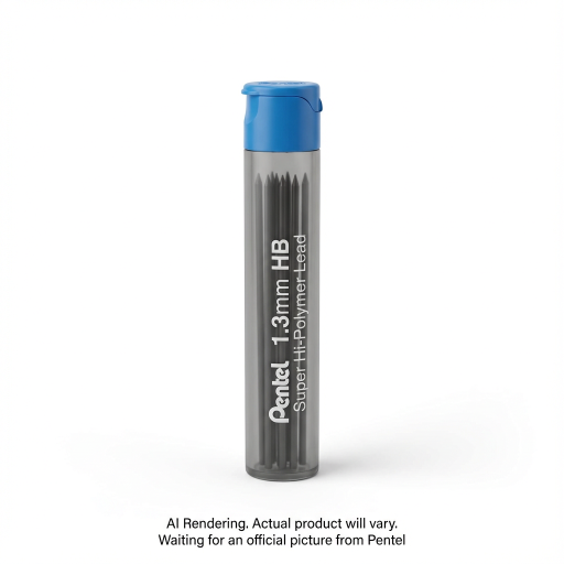 Super Hi-Polymer Lead Refill (1.3mm), HB, 8 Leads per Tube, Extra Thick Lead