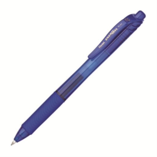 EnerGel-X Retractable Gel Roller, (0.7mm) Metal Tip, Blue Ink
