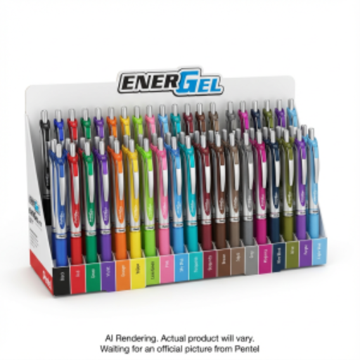 EnerGel Retractable Gel Roller, (0.7mm), Assorted Colours, Open Stock Display 120 PCS