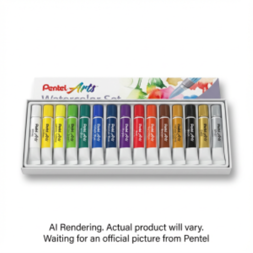 Pentel Arts Water Colours Assorted Colours, 15-Pk