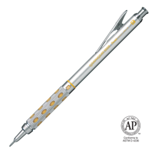 GraphGear 1000 Retractable Mechanical Drafting Pencil (0.9mm), Yellow Accents, Gift Case