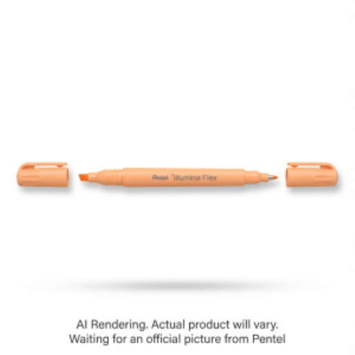 Illumina Flex Liquid Highlighter, Dual Tip - Chisel and Bullet, Pastel Orange