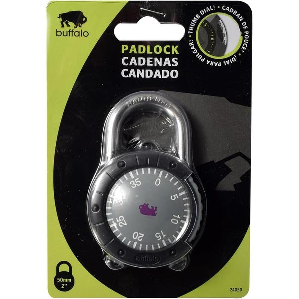 Buffalo Side-Dial Combination Padlock 50mm