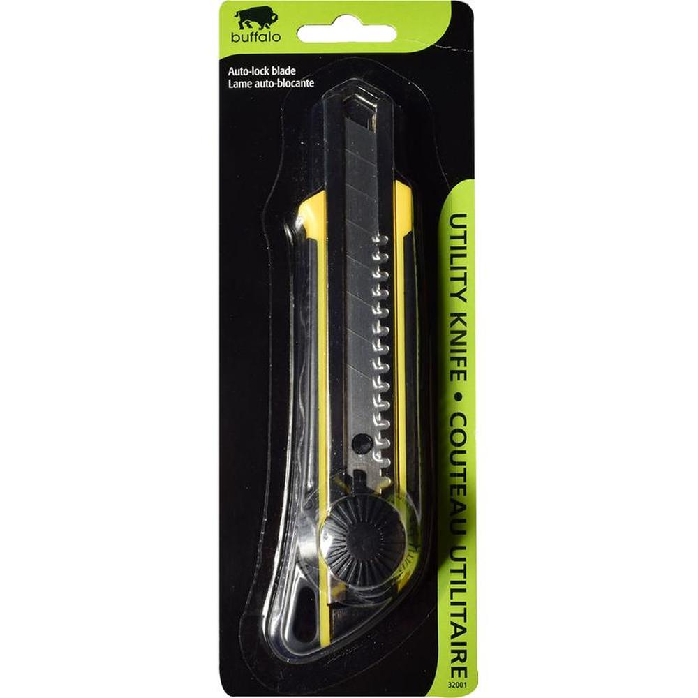 Buffalo Heavy-Duty Utility Knife Ergonomic Handle - 15cm Blade