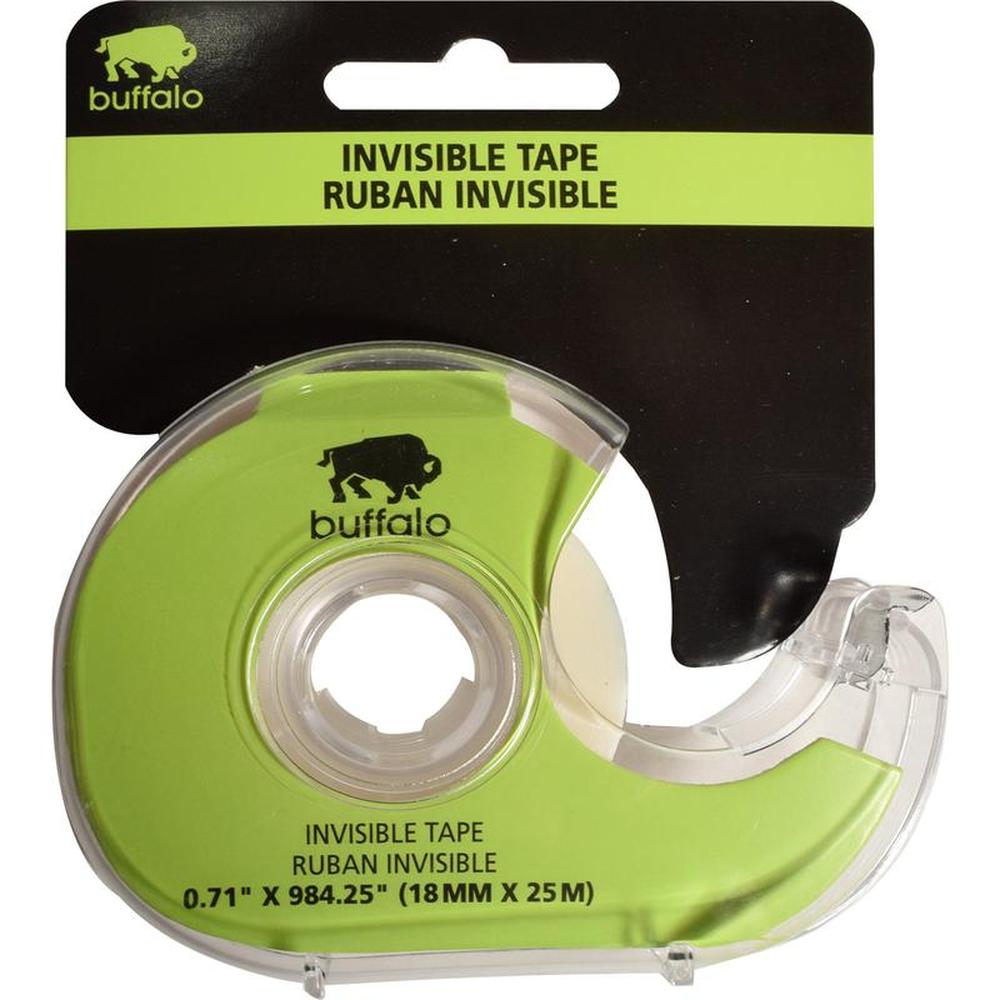 Buffalo Invisible Tape with Dispenser 18mm x 25m