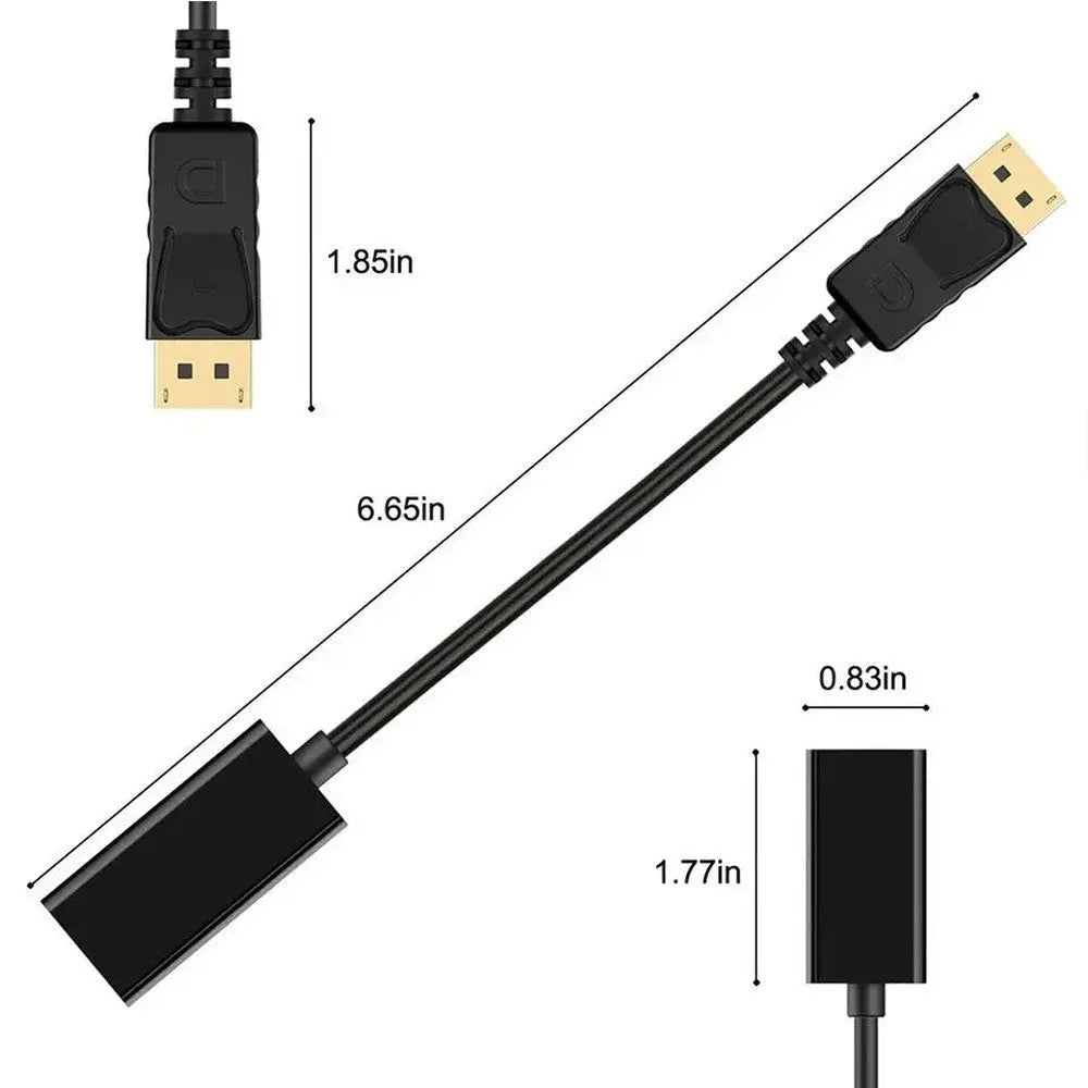 Adaptateur DisplayPort vers HDMI HD 1080P