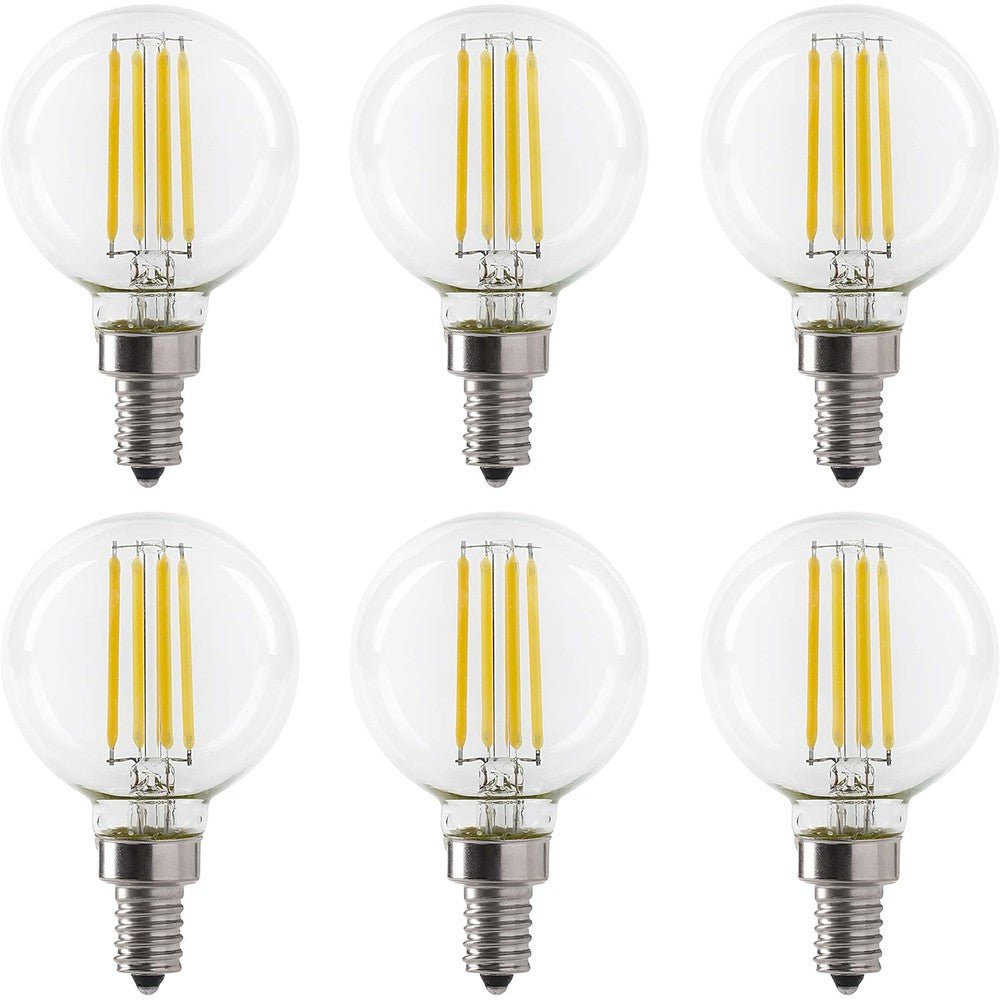 Ampoule LED à filament G16.5 graduelle 4W 2700K - 6/pqt