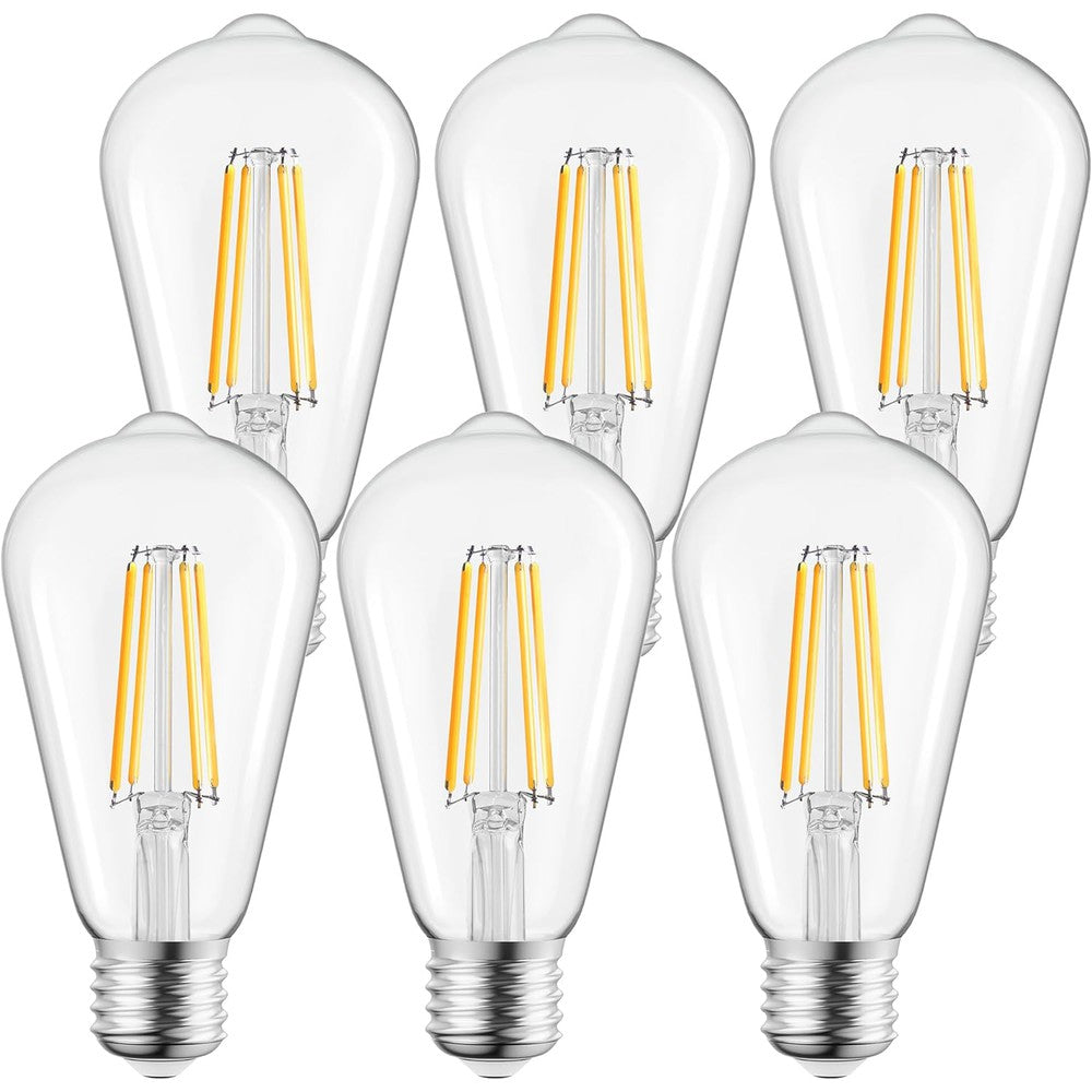 Ampoule LED à filament ST19 graduelle 7W 2700K - 6/pqt