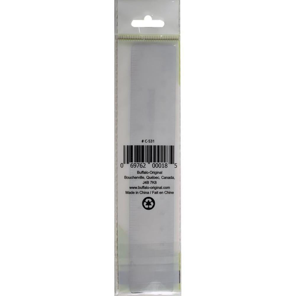 Buffalo Transparent Plastic Ruler 15cm