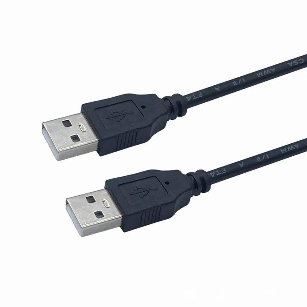 Câble USB 2.0 noir Mlink mâle A à mâle A