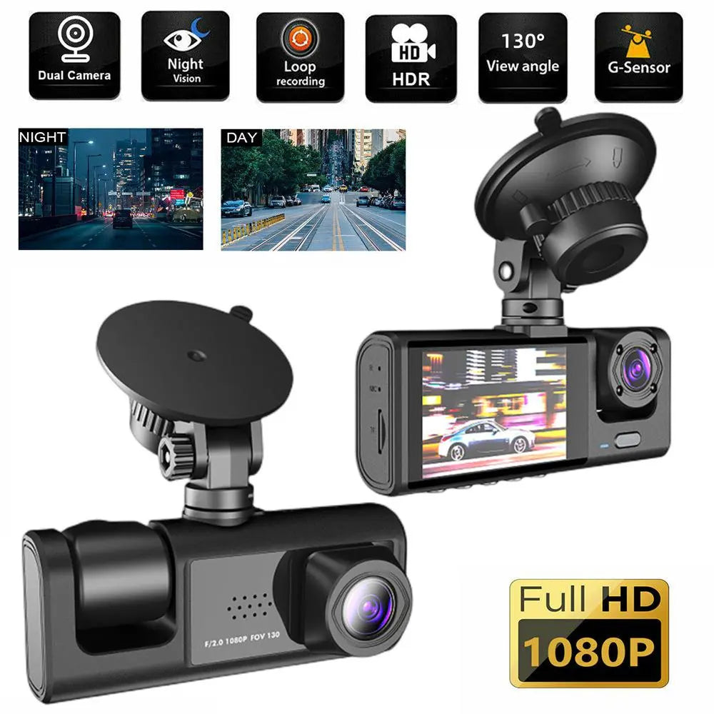 Caméra de Tableau de Bord Triple Vision HD 1080P