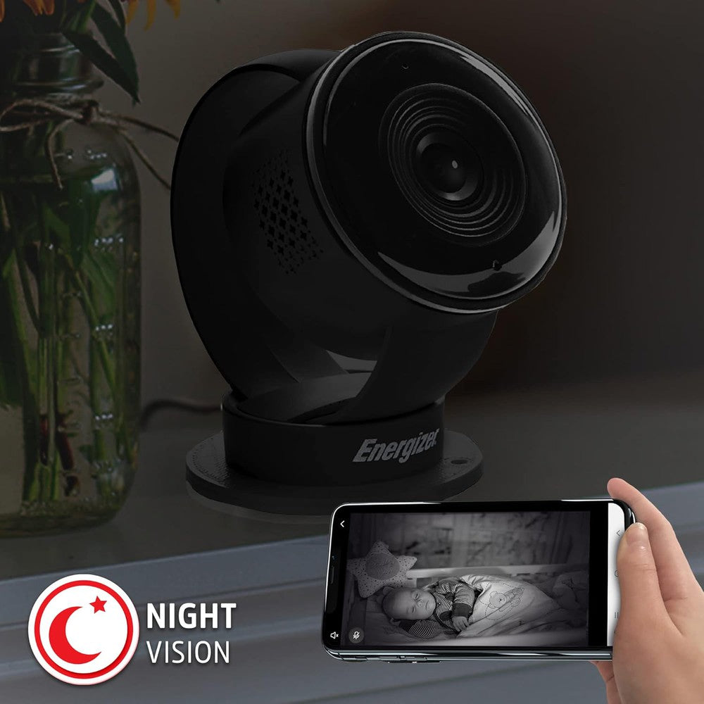 Caméra d'intérieur Wi-Fi Energizer 1080P Full HD avec Vision Nocturne
