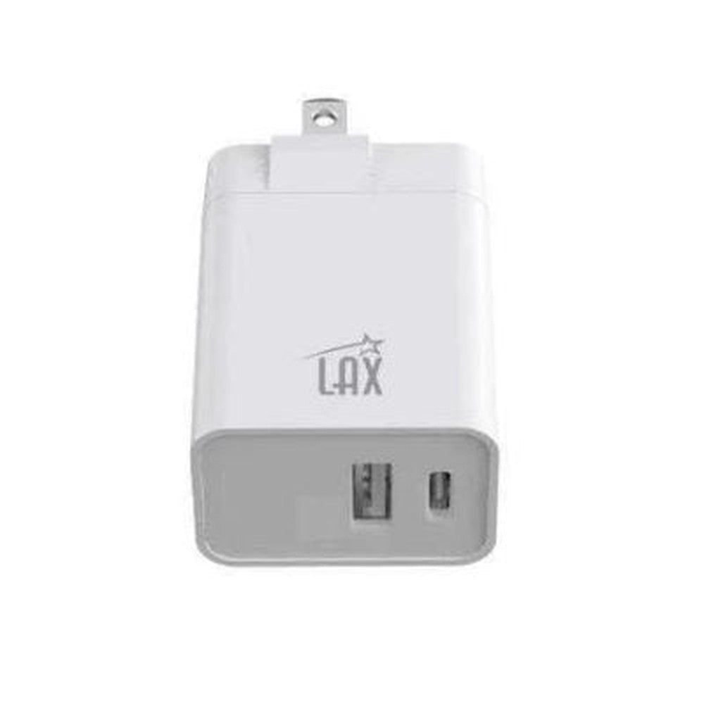 Chargeur USB mural LAX PD20W avec USB-A et USB-C