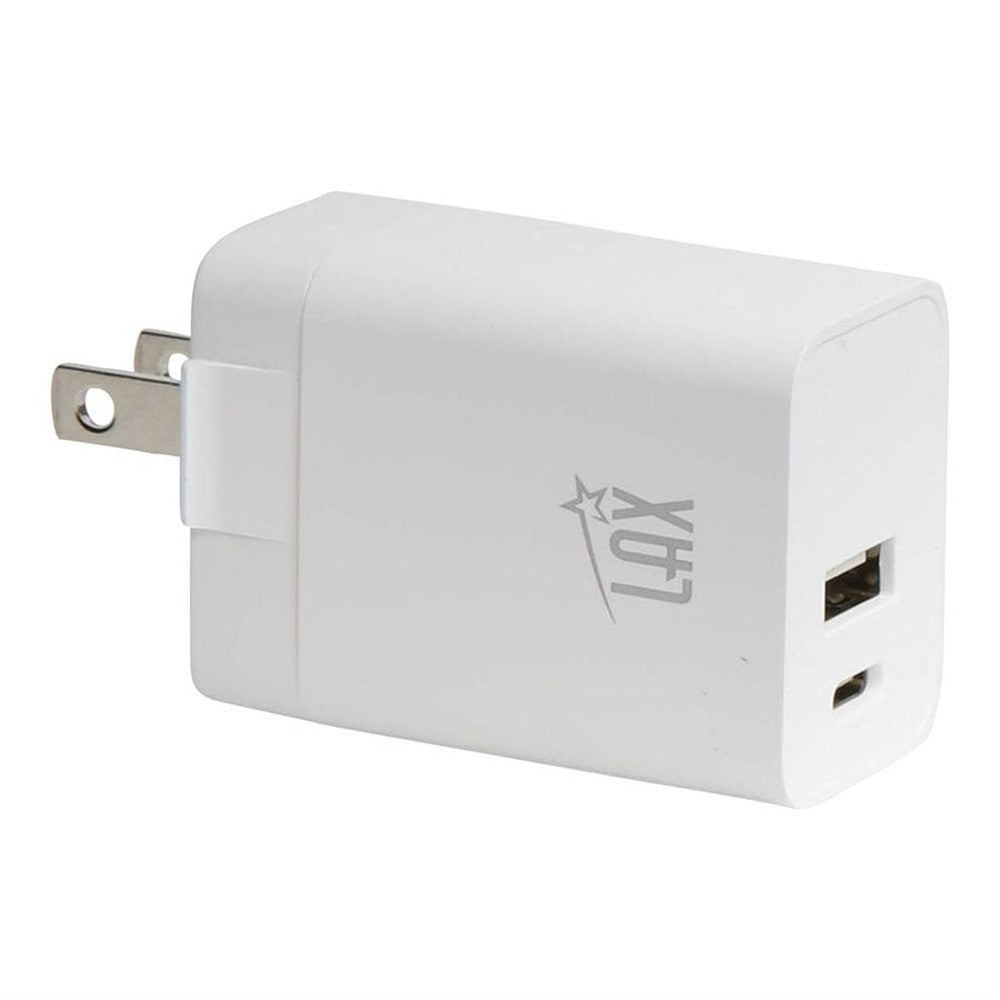 Chargeur USB mural LAX PD20W avec USB-A et USB-C