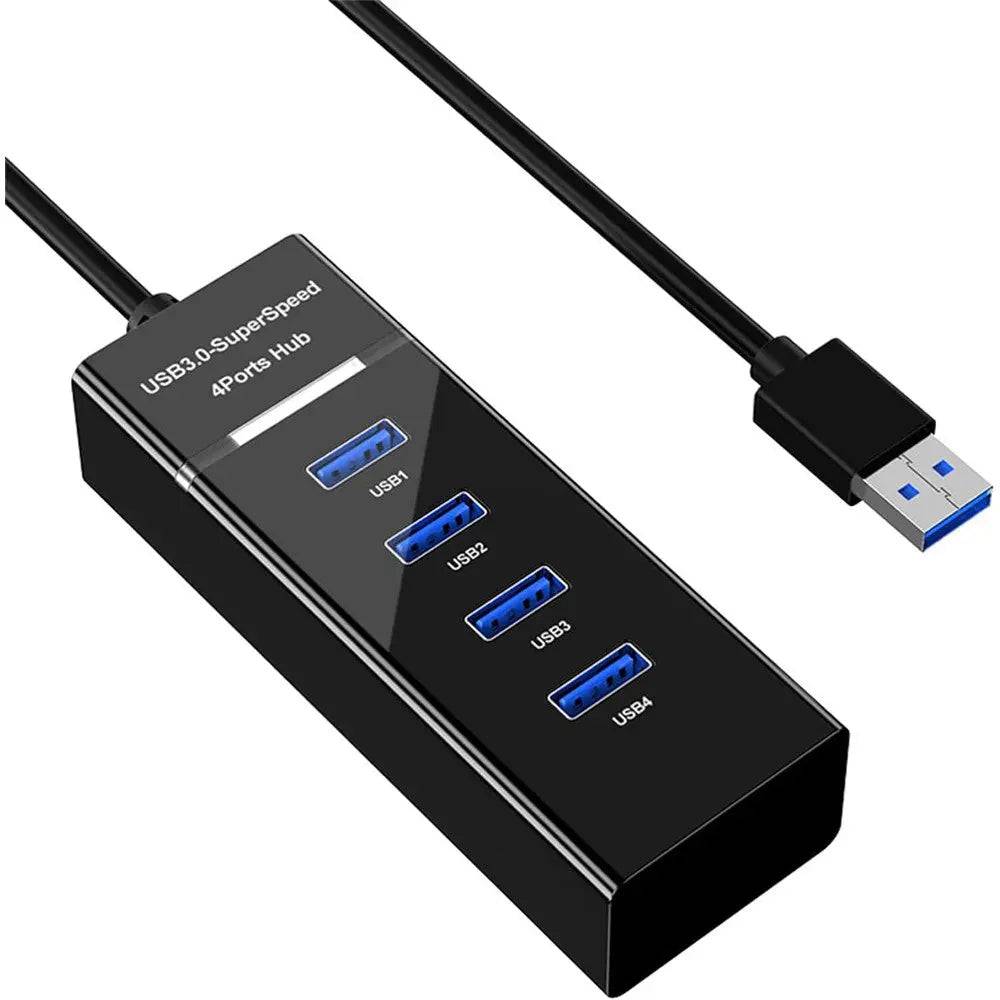 Concentrateur USB 3.0 4 en noir