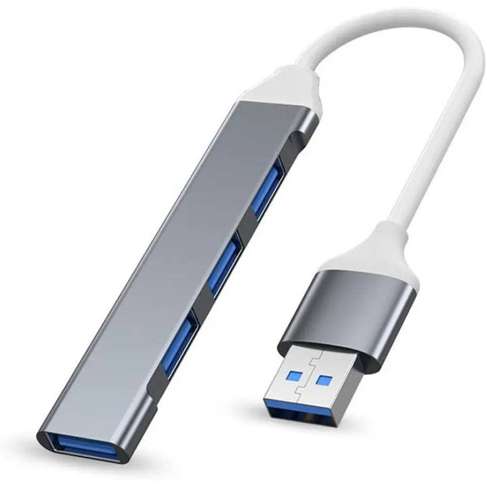 Concentrateur USB 3.0 4 en 1 en aluminium