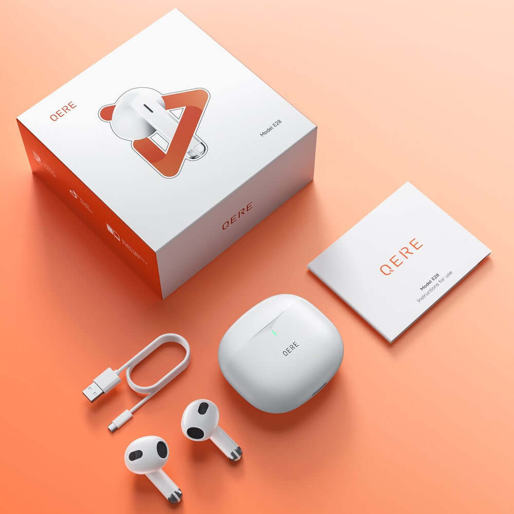 Écouteurs intra-auriculaires sans fil Bluetooth étanches IPX5 avec charge USB-C