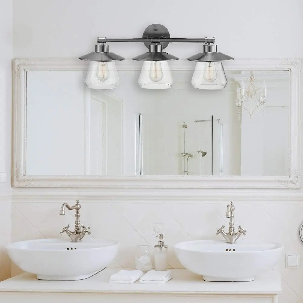 Ensemble de salle de bain luxueux 5 morceaux en acier brossé