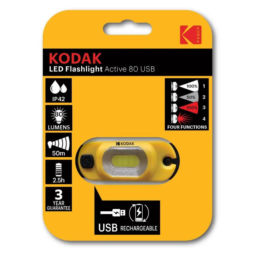 Lampe frontale LED rechargeable Kodak Active 80
